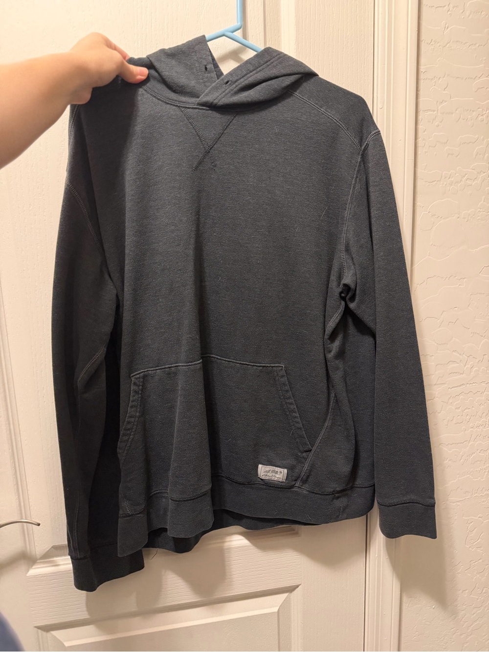 Eddie Bauer Dark Charcoal Hooded Pullover